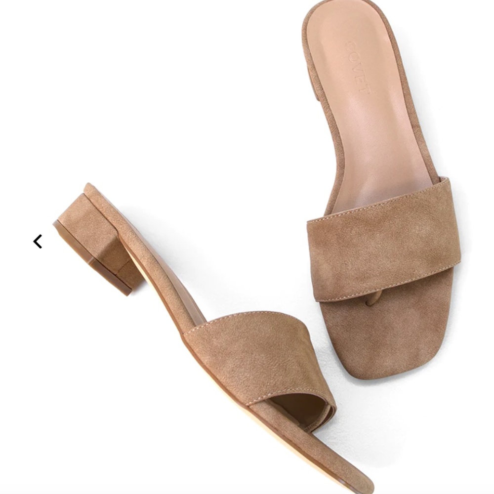 Covet CARA Tan Block Heel- Brand New in Box!
